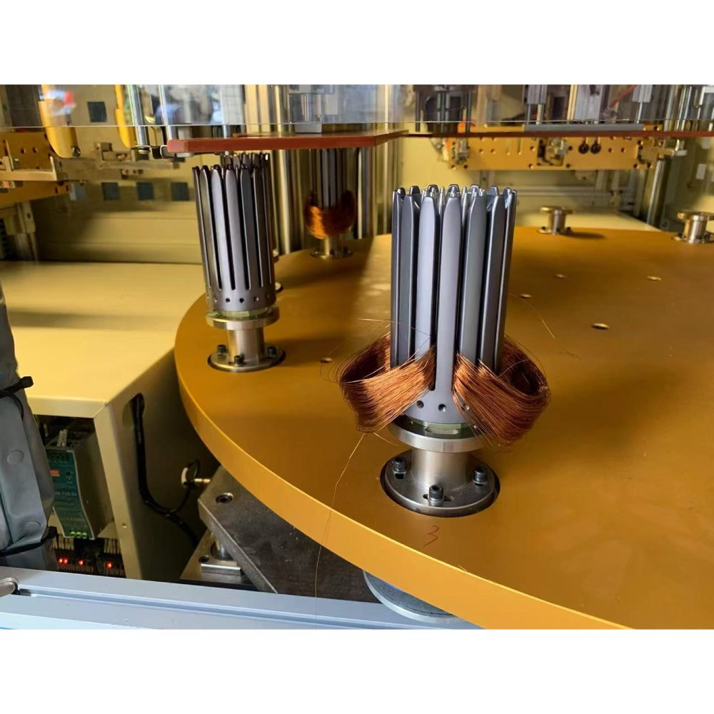 Nine head Twelve station stator coil winding machine (5)