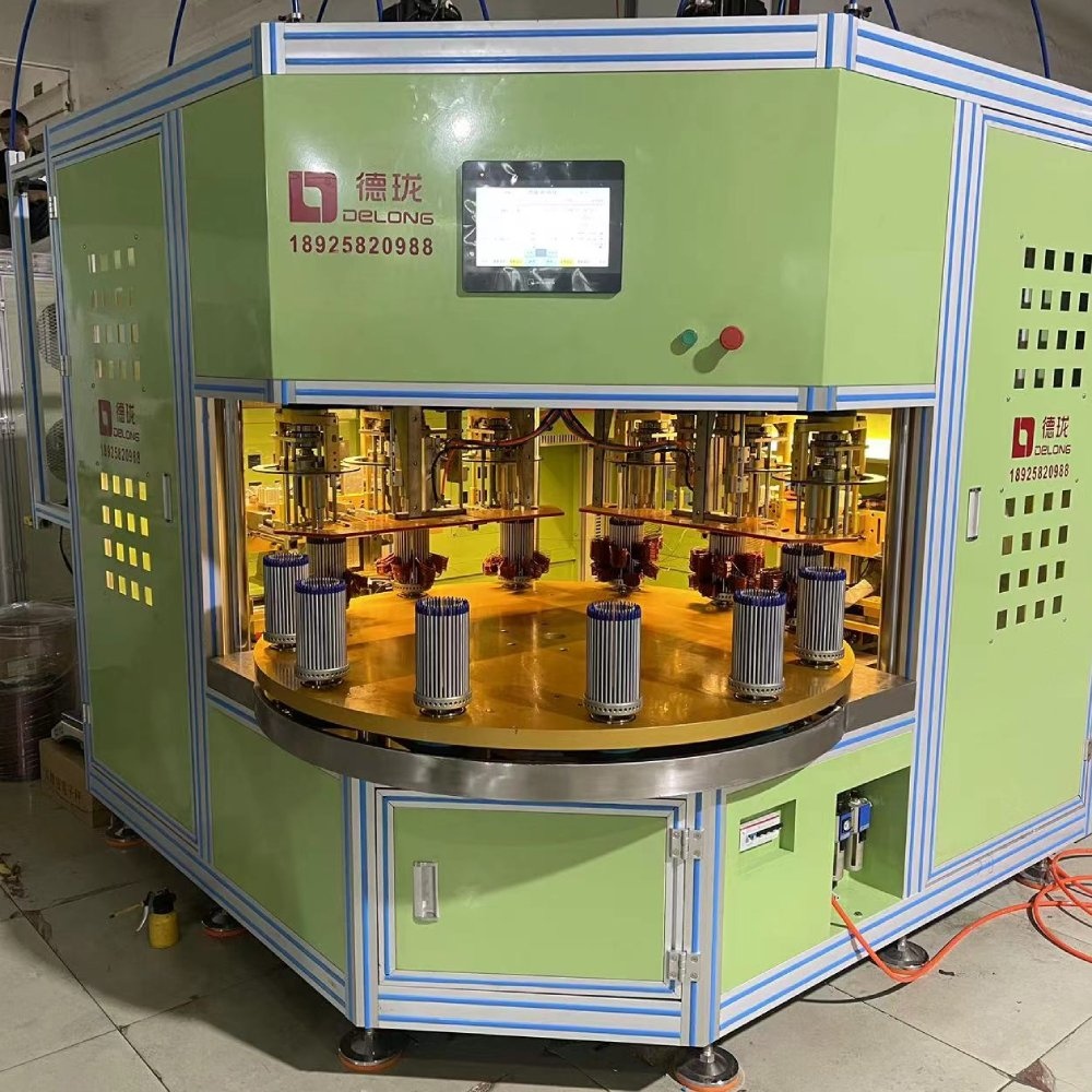 Six head Twelve station stator coil winding machine (3)