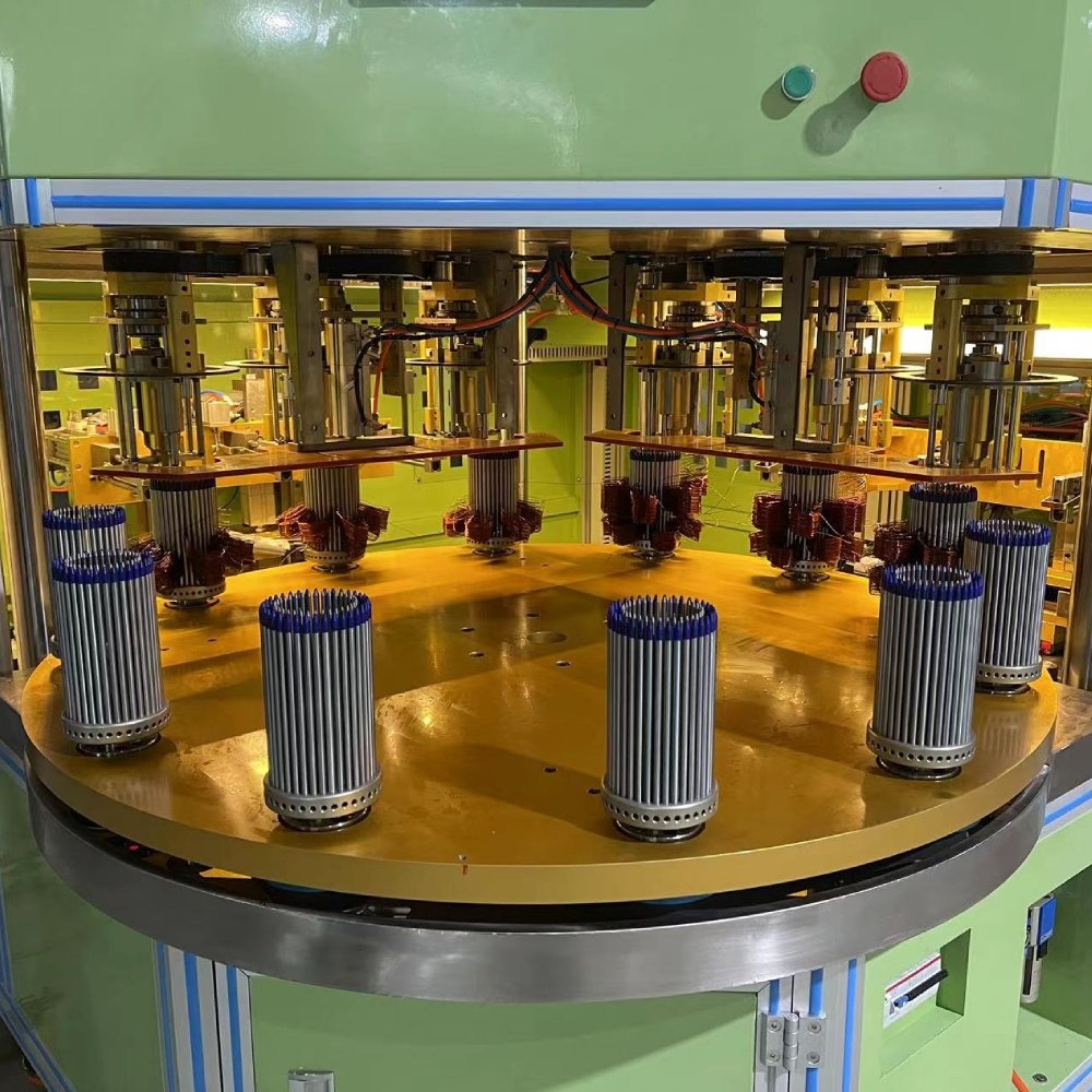 Six head Twelve station stator coil winding machine (4)